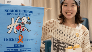 Keira Chang last chemotherapy infusion