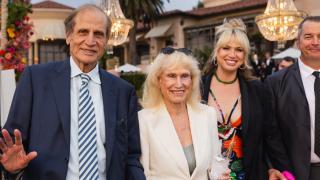 Norman and Melinda Payson are pictured alongside their daughter and her husband, Devon and Randy Wilson, at the City of Hope “Promises of Hope” fundraiser. Credit: Chris Laxamana for City of Hope