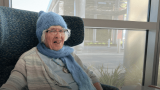Grateful patient gifts handmade hats to City of Hope Orange County