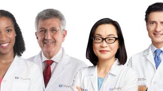 From left to right: Veronica Jones, Benjamin Paz, Christina Yeon and Behnam Badie.