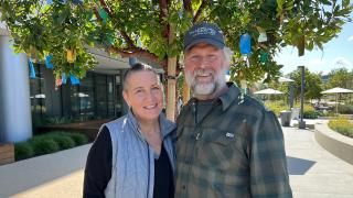 Orange County Grateful Cancer Survivor, Karen Minnie and Husband