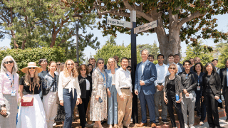 Morgan Chu Lane Dedication Ceremony Group Photo