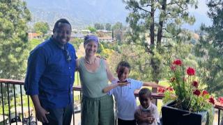 Jennifer Wagman and her family.