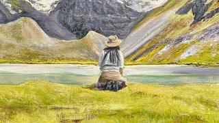 Artist Jim McLoughlin's painting "Redemption"