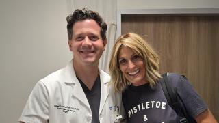 Joshua G. Cohen, M.D. and grateful patient Cynthia Peck