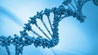 Blue DNA illustration