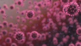 COVID Vaccine Purple Red Virus