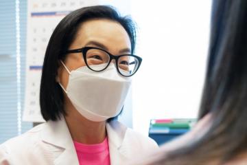 Doctor and a patient talking