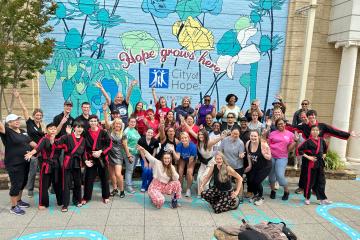 City of Hope team at the community wellness day event