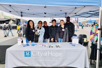 City of Hope team at AMS Lung Awareness event