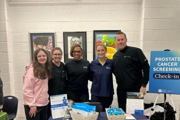 City of Hope team at an MLK Day prostate screening event