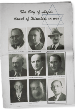 Benjamin Platt, shown with other City of Hope board members along with Samuel Golter