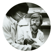 historical photo of Dr. Riggs token