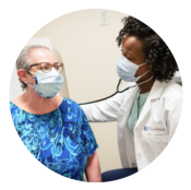 A patient and doctor